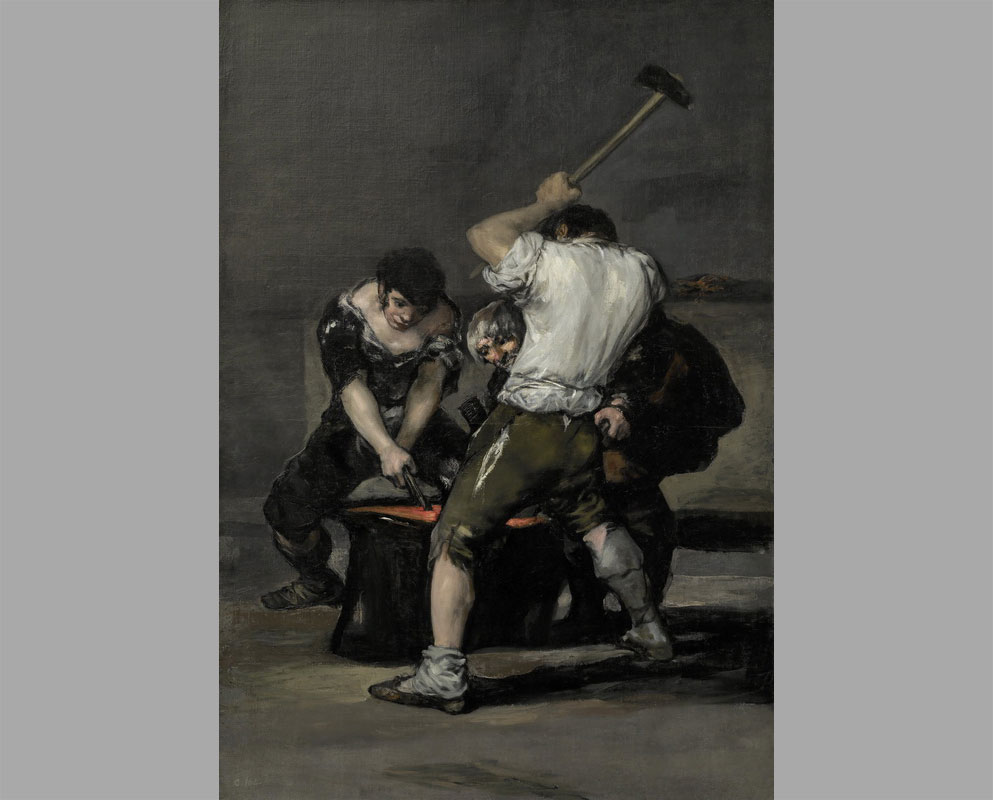 От готики до гойи. Шабаш ведьм Франсиско Гойя (1746-1828). Франсиско Гойя кузница. Франсиско де Гойя картина кузница.